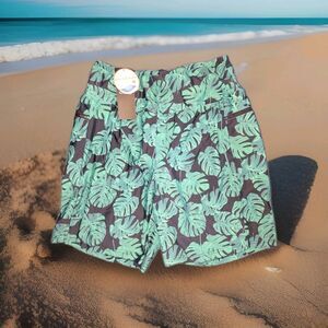 Women's 7" High Waisted Swim Board Shorts Quick Dry UPF 50+ Size Large